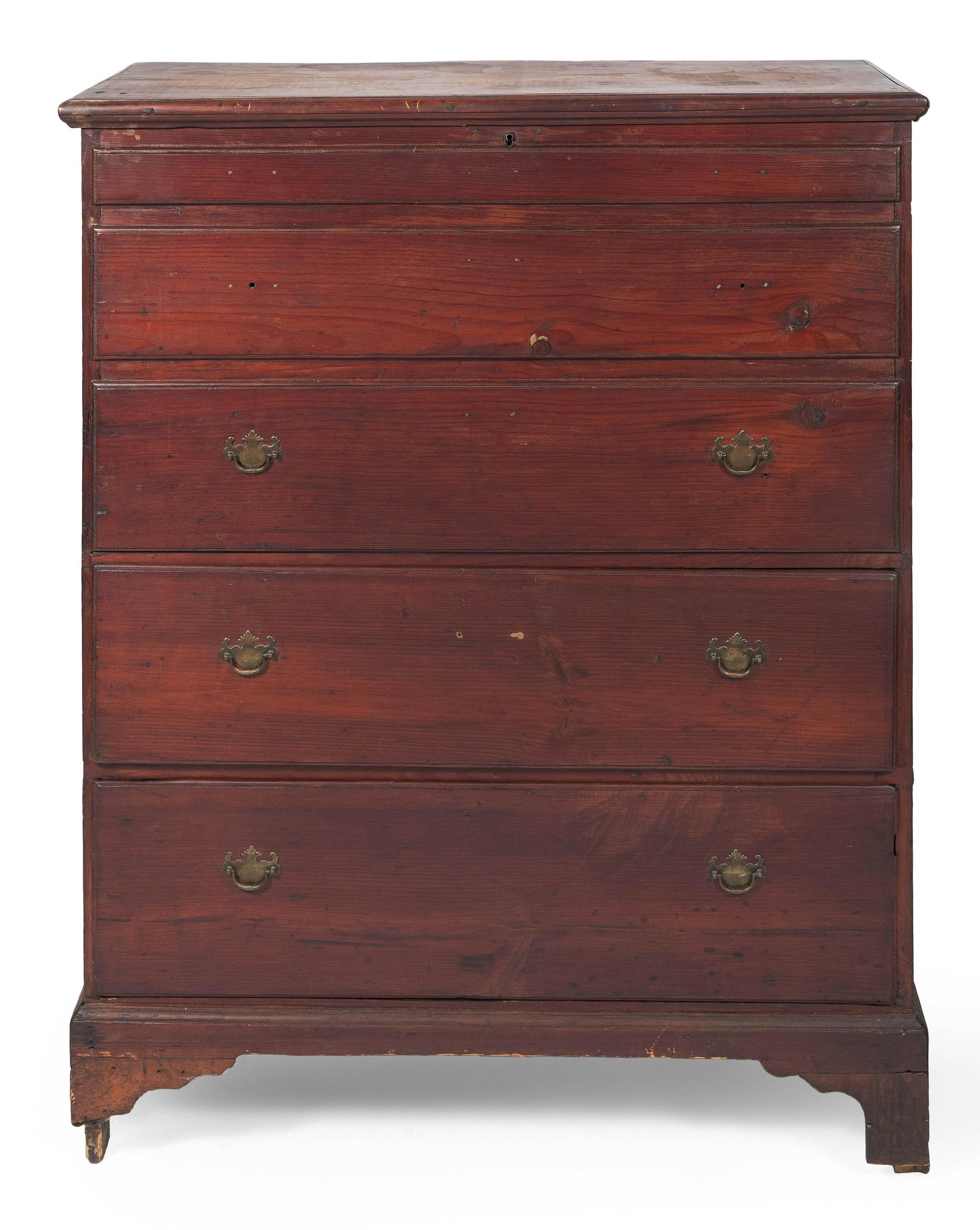 TALL BLANKET CHEST Connecticut Shoreline, 18th/19th (1 of 1)