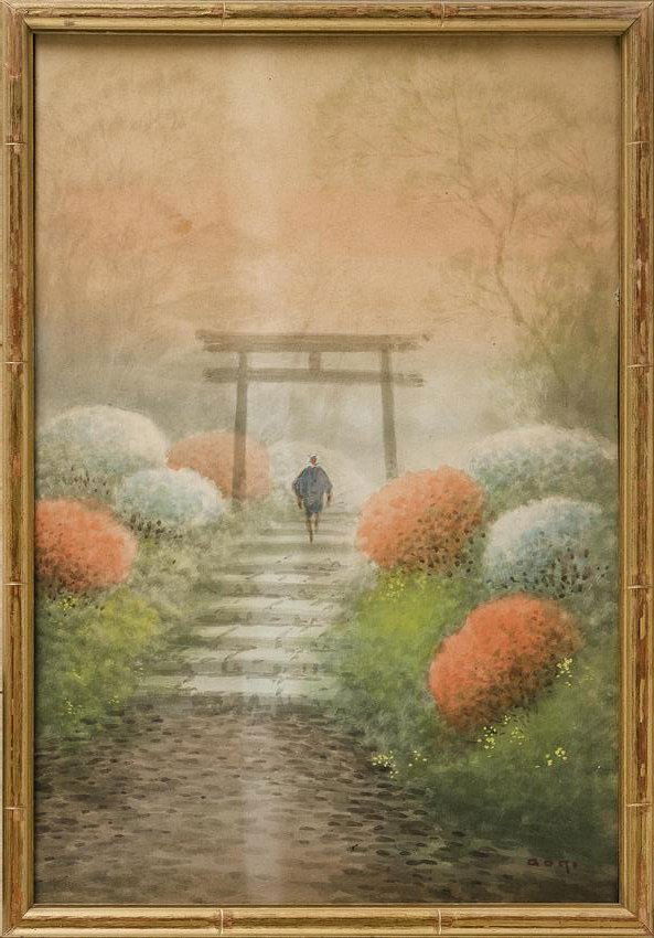 ATTRIBUTED TO SHIGERU AOKI (Japan, 1882-1911), Figure (1 of 3)