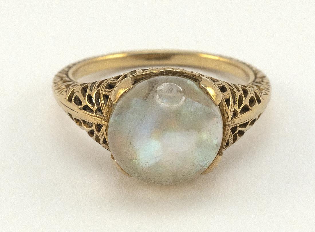 VINTAGE 14KT GOLD FLOATING OPAL RING Approx. 2.55 total (1 of 2)