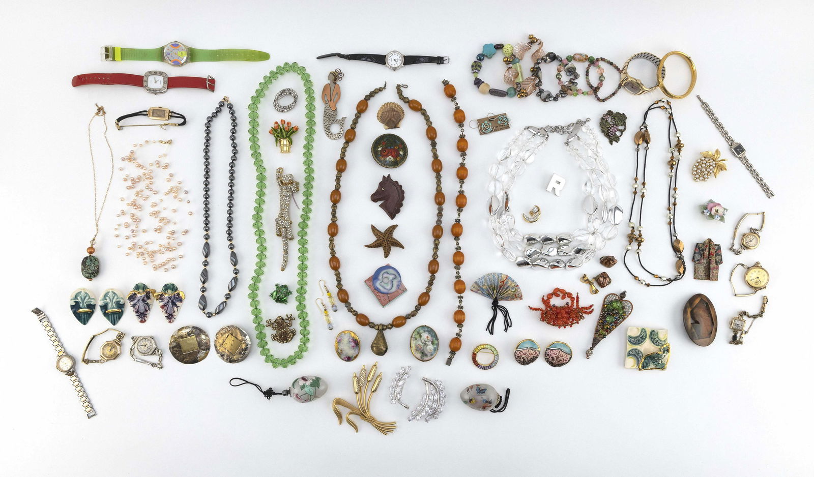 APPROX. SIXTY-FOUR PIECES OF COSTUME JEWELRY (1 of 1)