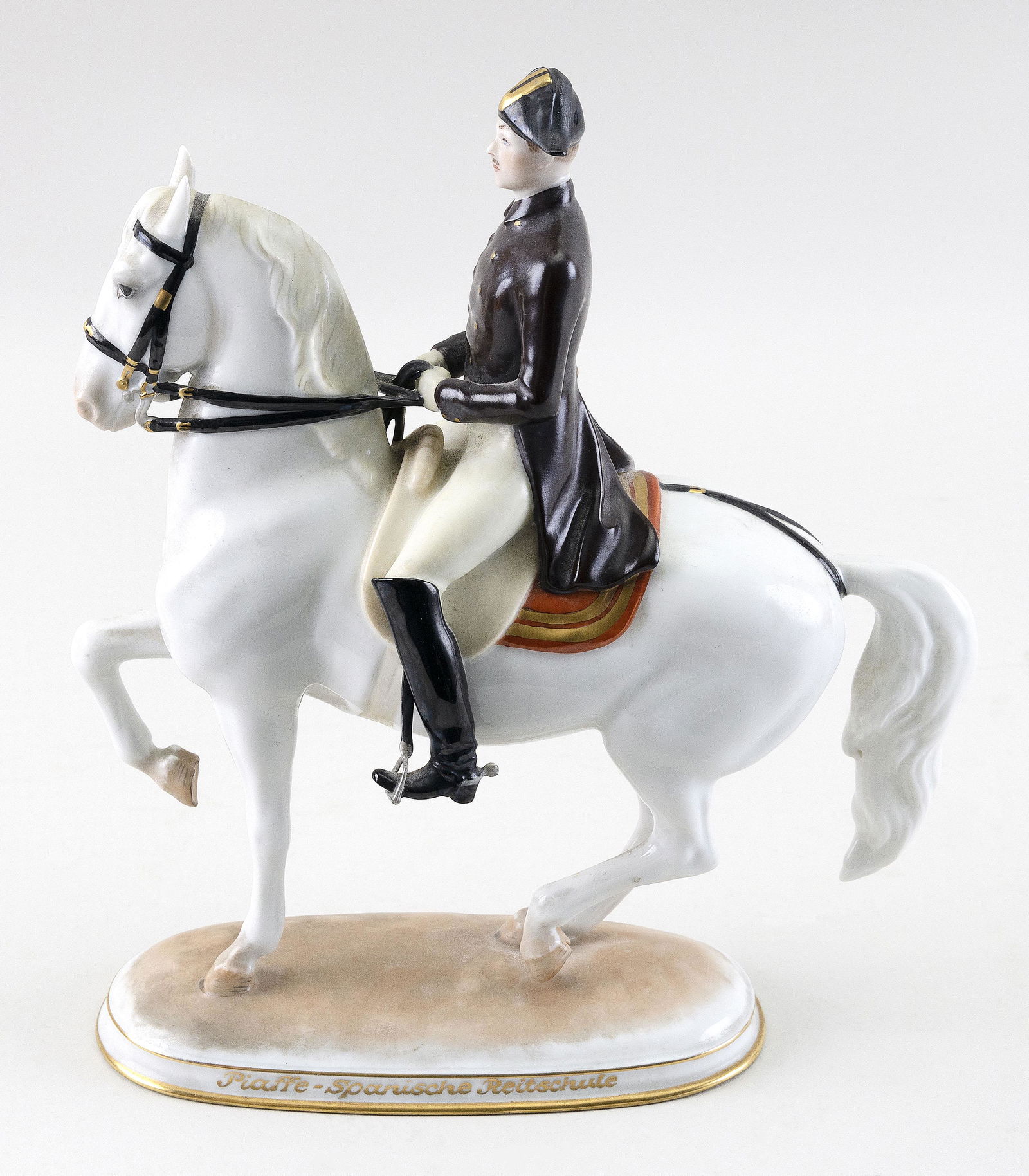 VIENNA PORCELAIN FIGURE OF A HORSE AND RIDER Second (1 of 3)