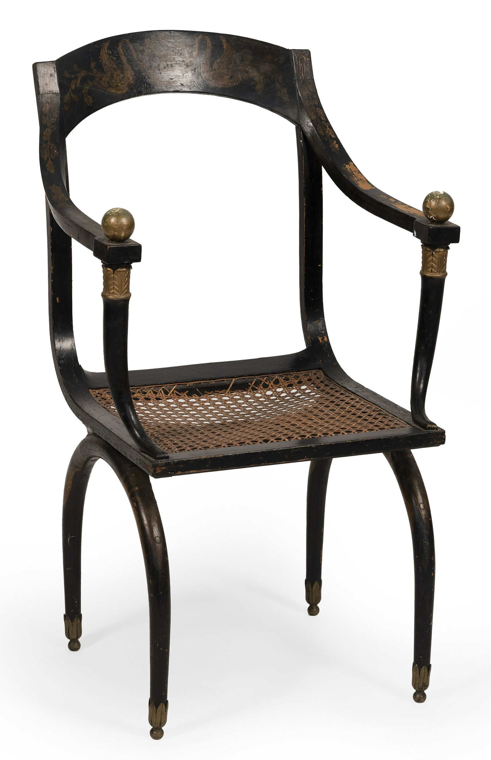FRENCH NEOCLASSICAL-STYLE CURULE CHAIR 19th Century (1 of 1)