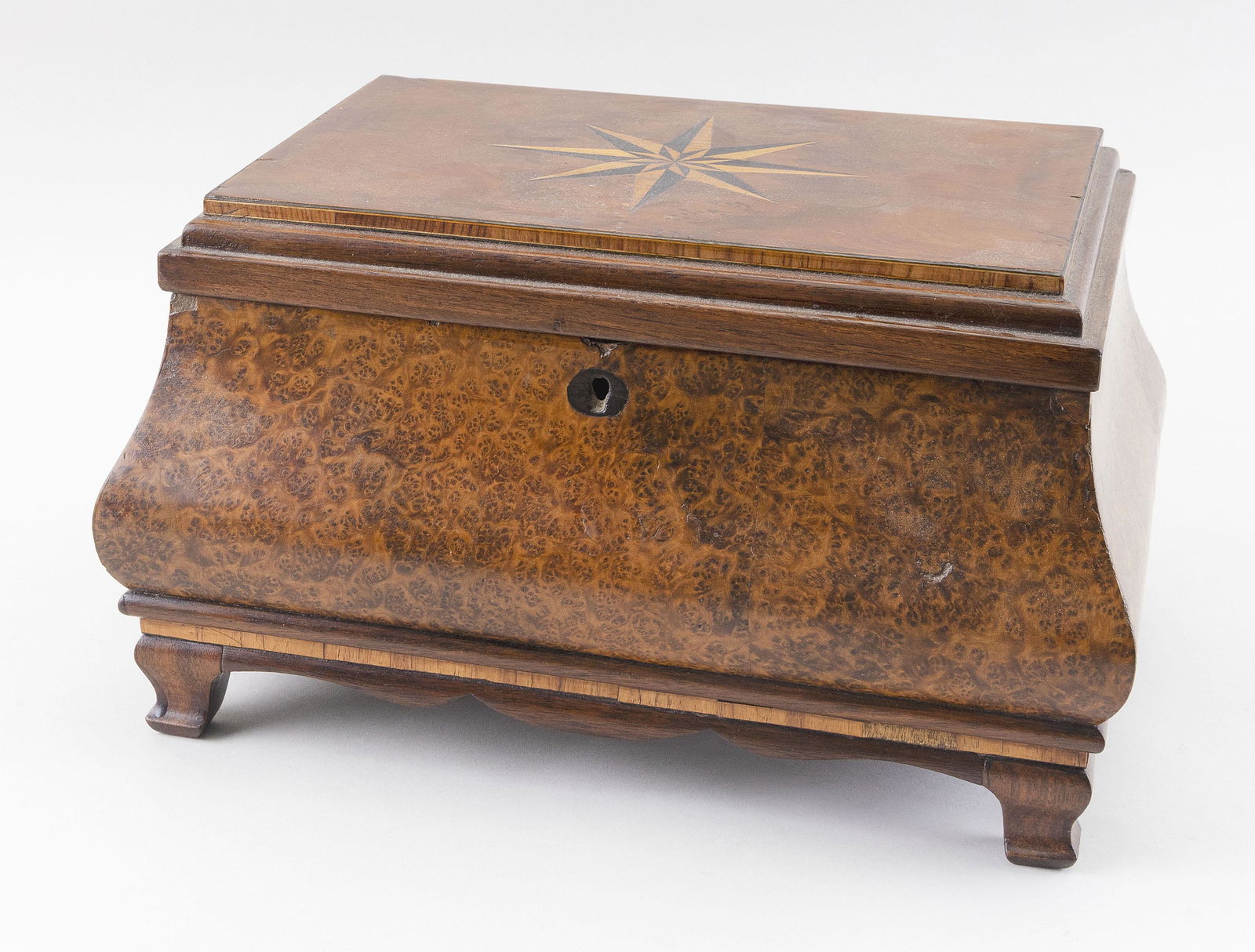 BOMBE-FORM DRESSER BOX Late 19th/Early 20th Century (1 of 2)