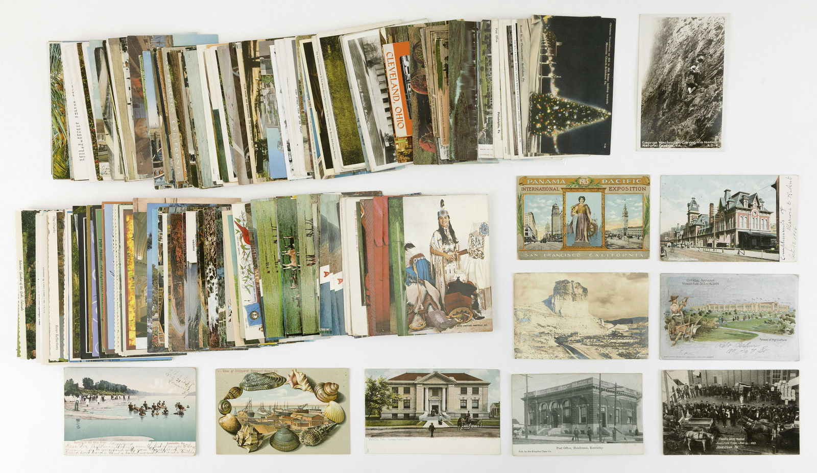 (VIEW) MISCELLANEOUS U.S. STATES: APPROX. 284 POSTCARDS (1 of 1)