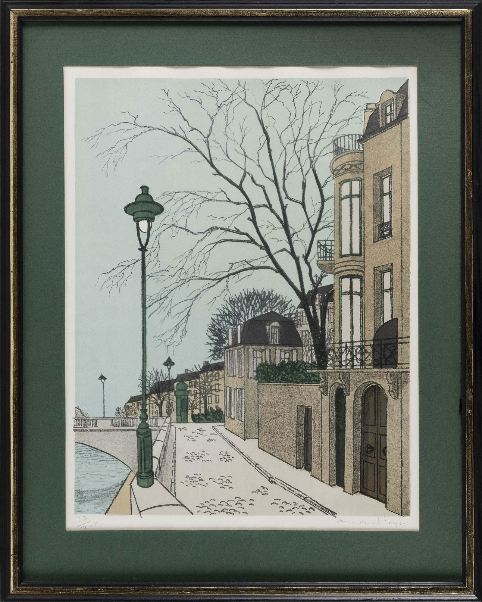 DENIS PAUL NOYER (France, b. 1940), Parisian street (1 of 2)