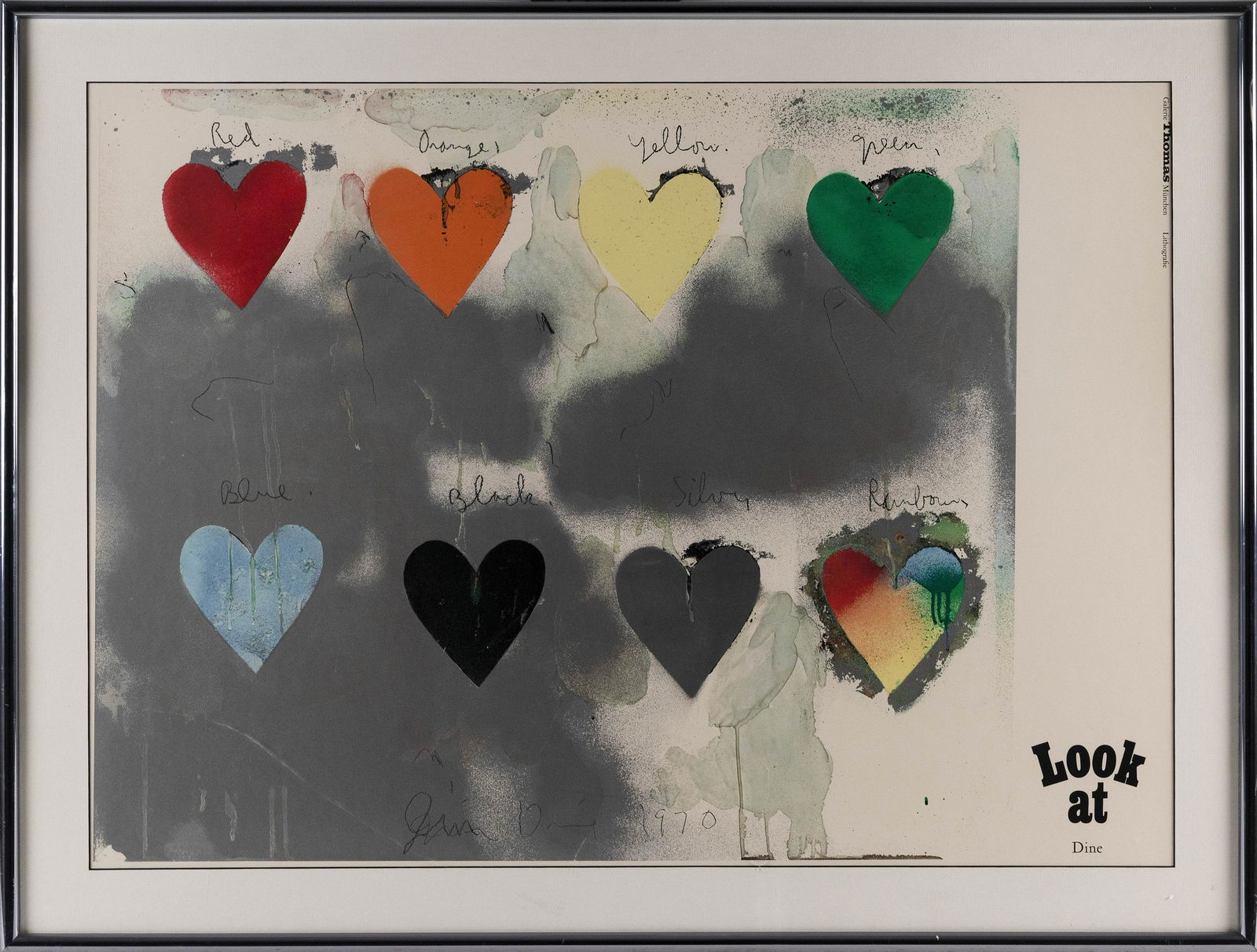 AFTER JIM DINE (New York/Ohio, b. 1935), "Look At"., (1 of 2)