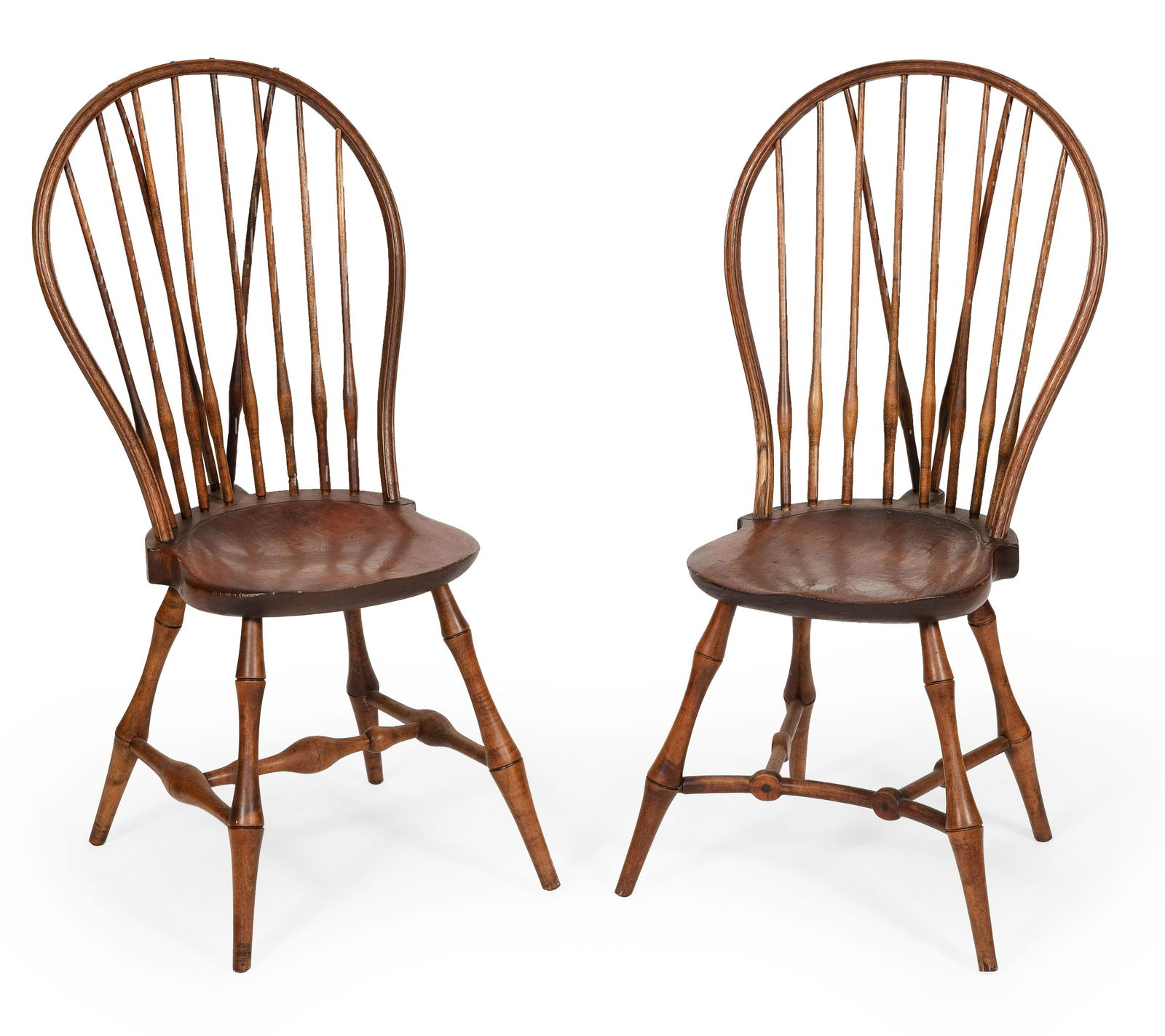 TWO WALLACE NUTTING BOWBACK WINDSOR SIDE CHAIRS (1 of 3)