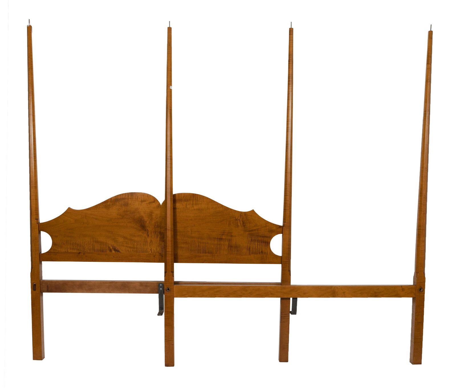 ELDRED WHEELER CURLY MAPLE QUEEN-SIZE BED (1 of 1)