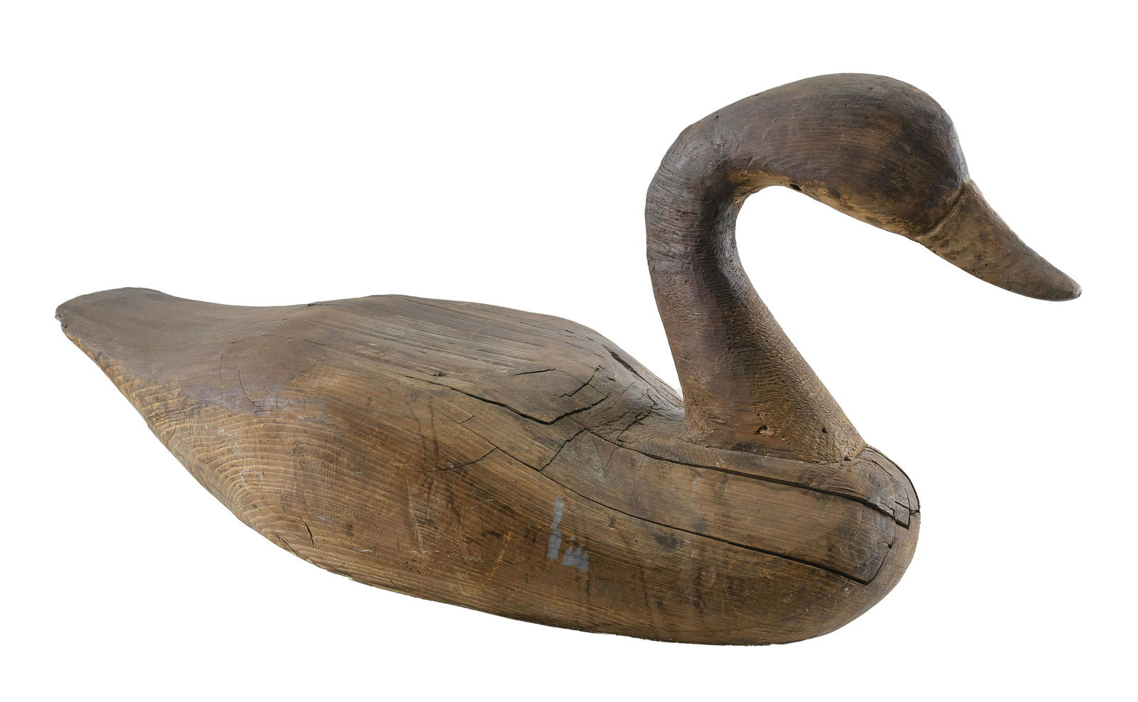 CHESAPEAKE BAY SWAN DECOY 20th Century Height 15”. (1 of 3)