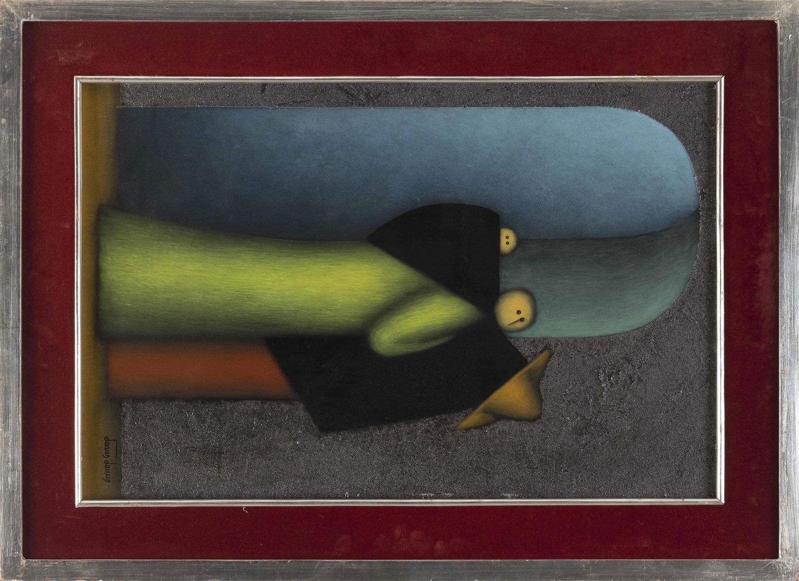 JESUS MARIANO LEUUS (Texas/Mexico, b. 1948), Figures., (1 of 2)