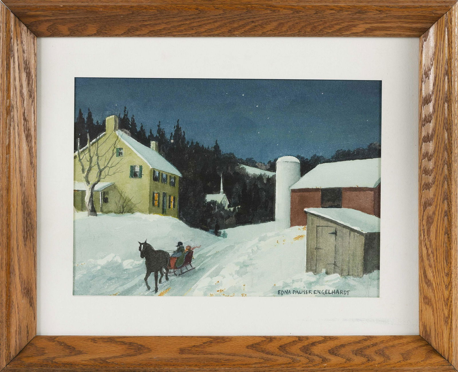 EDNA PALMER ENGELHARDT (New Jersey, 1897-1991), Sleigh (1 of 6)