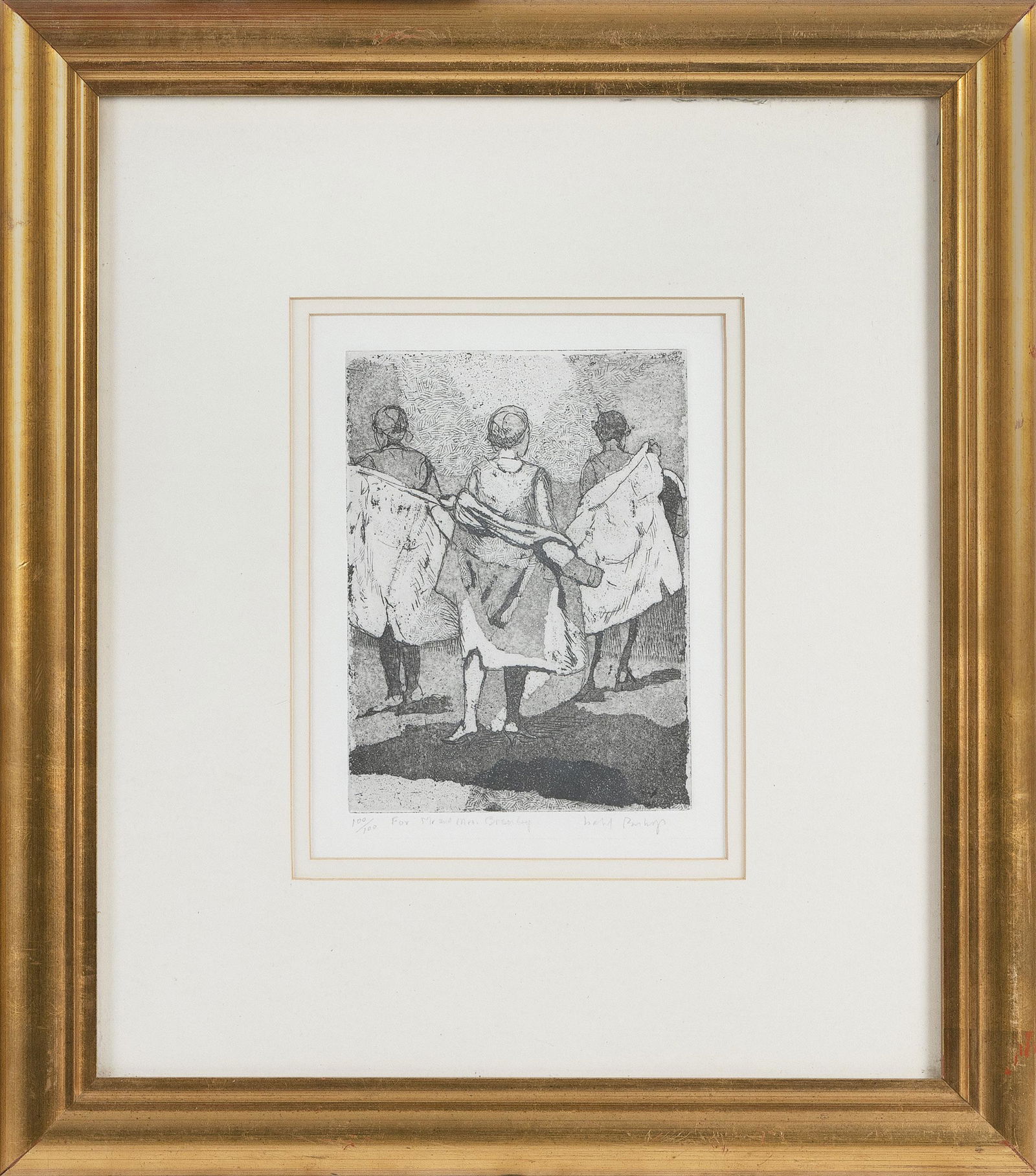 ISABEL WOLFF BISHOP (New York/Ohio, 1902-1988), "Three (1 of 2)