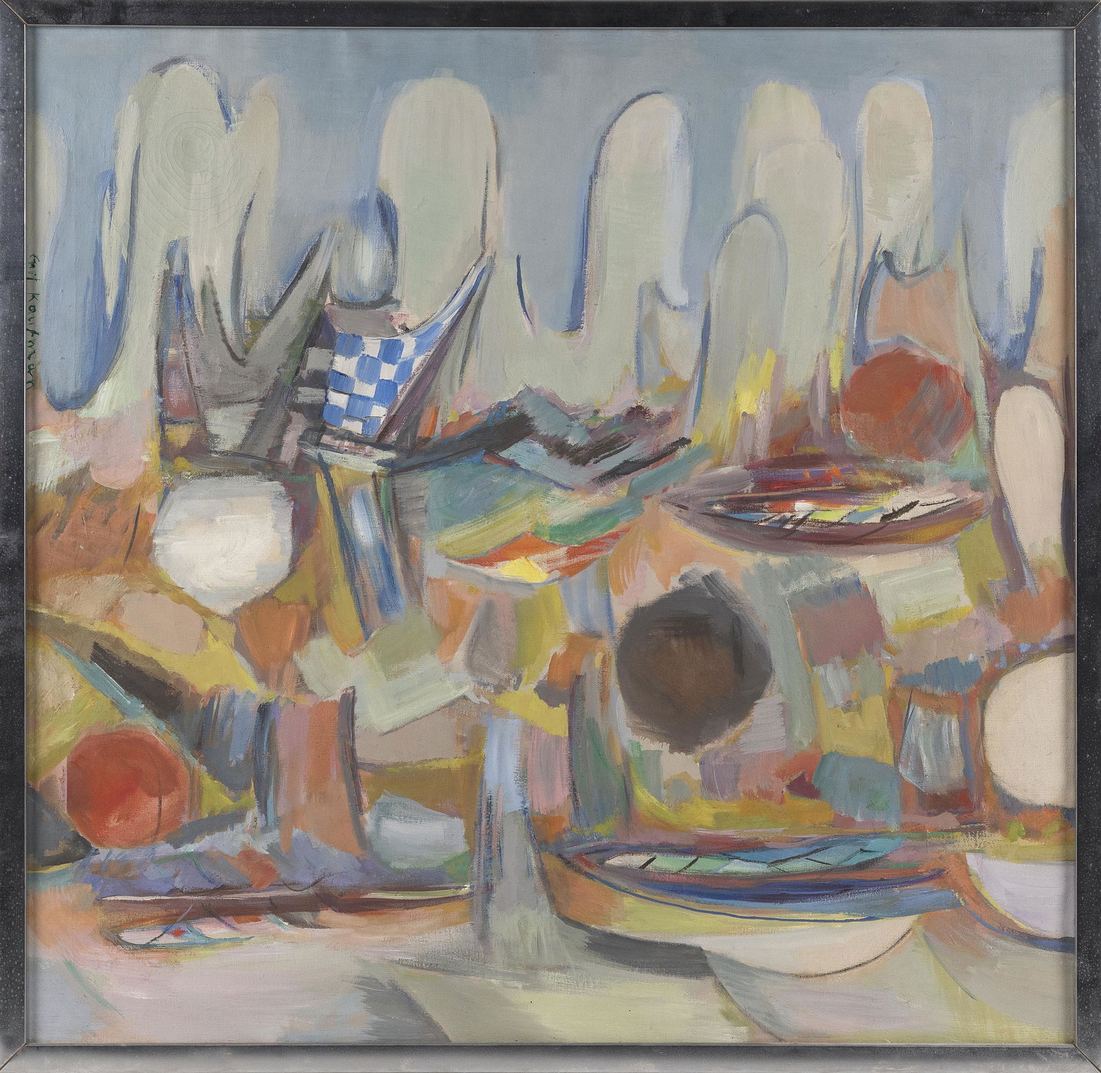 ENIT KAUFMAN (New York, 1897-1961), "Abstract #1"., Oil (1 of 2)