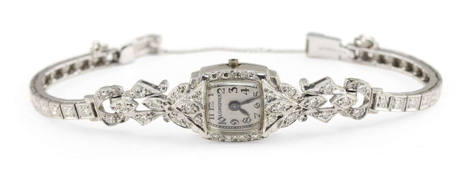 EDWARDIAN LONGINES 14KT WHITE GOLD, PLATINUM AND (1 of 1)