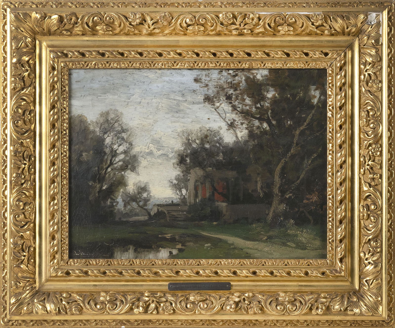 LUDWIG WILLROIDER (Germany, 1845-1910), Pavilion and (1 of 2)