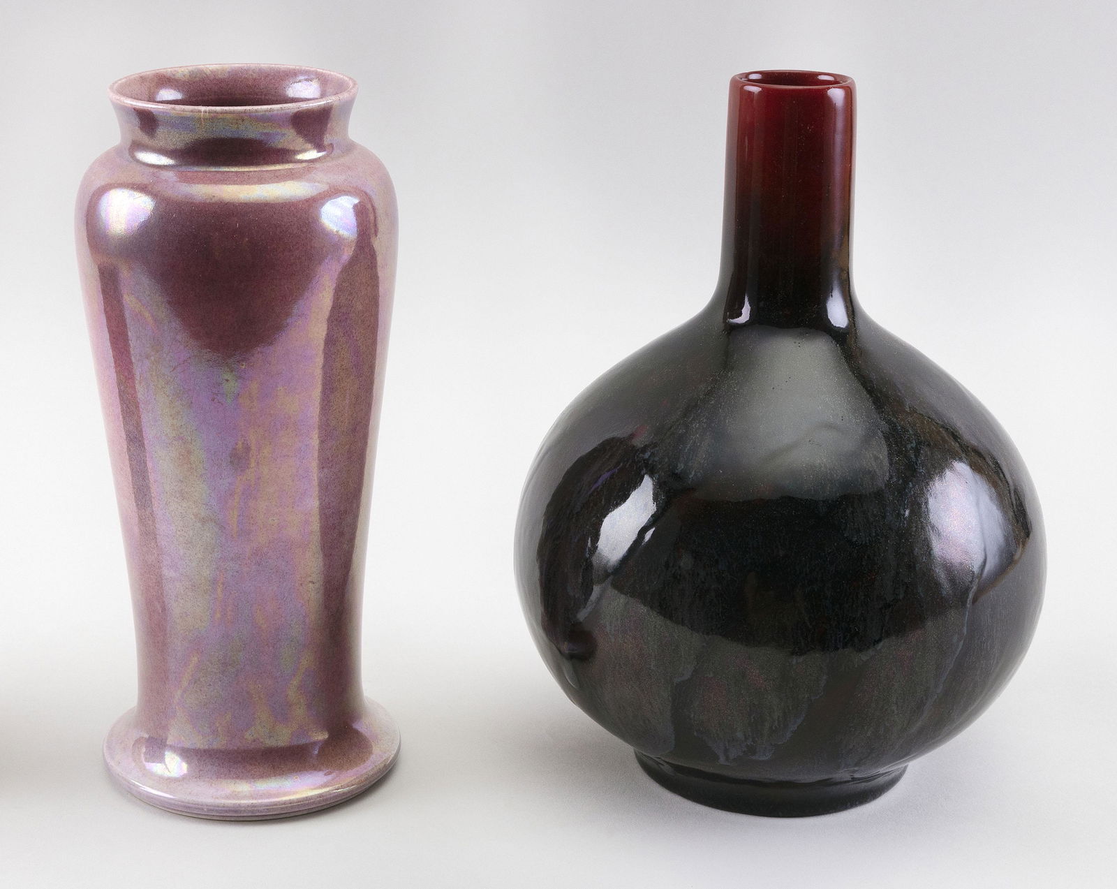TWO ENGLISH PORCELAIN VASES (1 of 2)