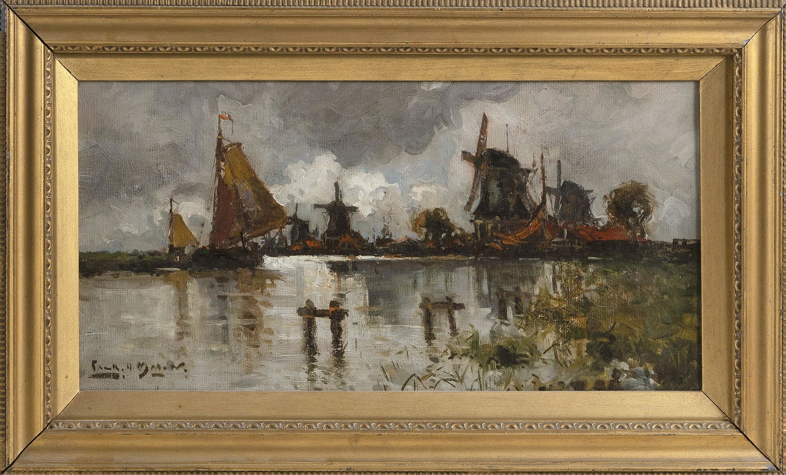 FRANK HENRY ALGERNON MASON (England, 1876-1965), River (1 of 3)