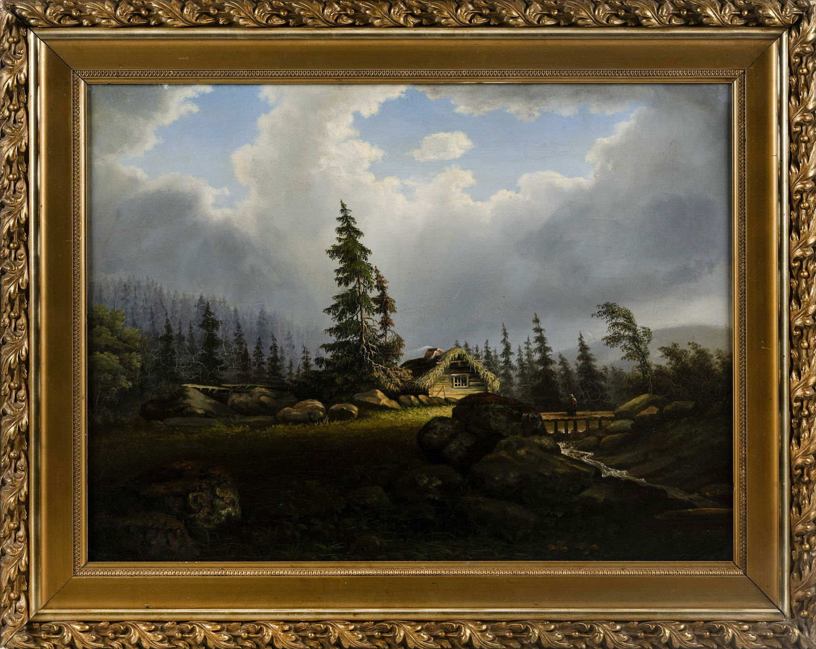 CONTINENTAL SCHOOL (Late 19th Century,), Mountain scene (1 of 2)