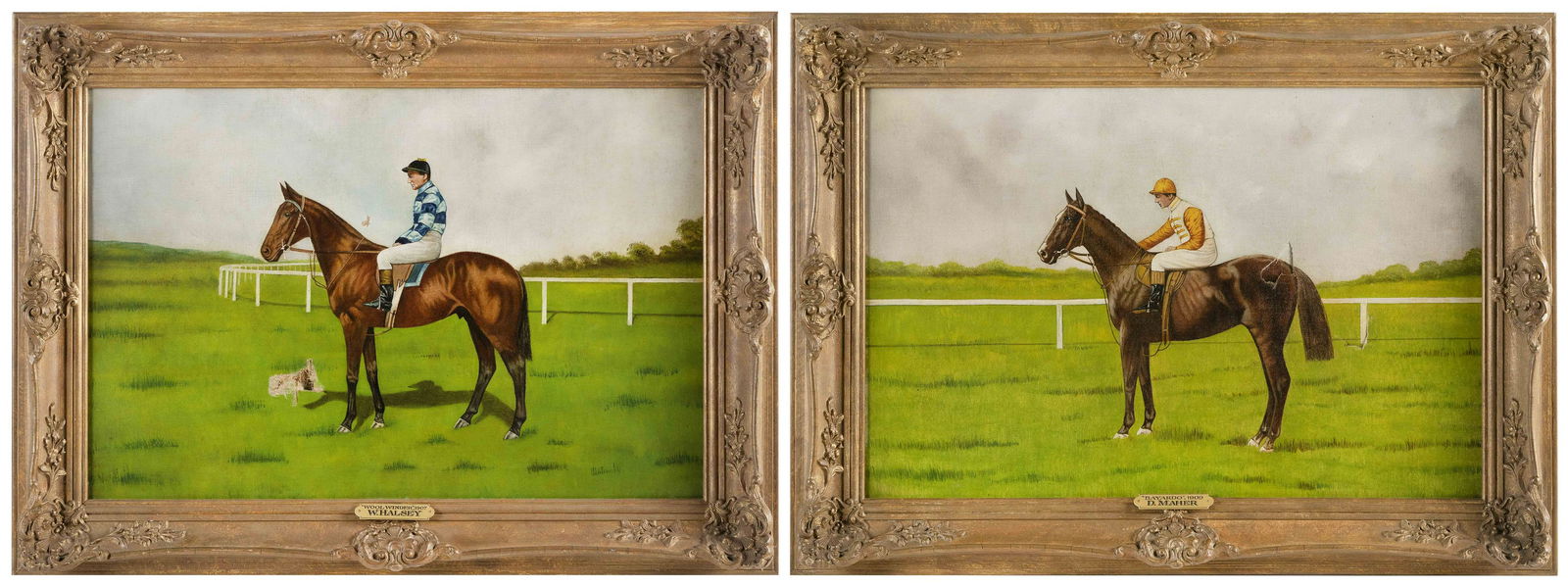 ENGLISH SCHOOL (20th Century,), Pair of horse and (1 of 5)