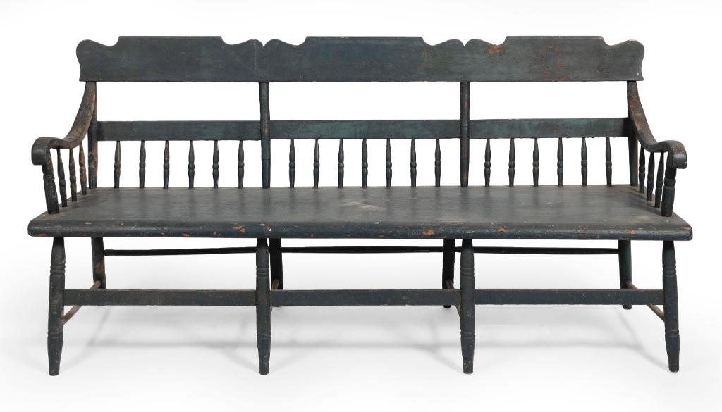 PENNSYLVANIA DEACON'S BENCH 19th Century Height 35.5". (1 of 1)
