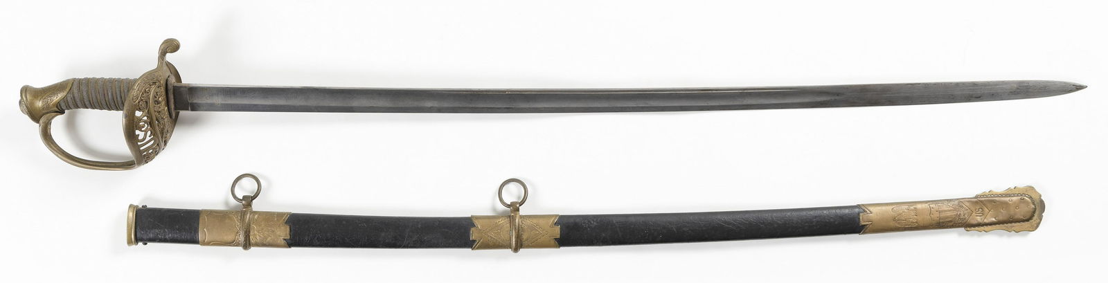 U.S. MODEL 1852 SWORD AND SCABBARD Circa 1860 Length of (1 of 4)