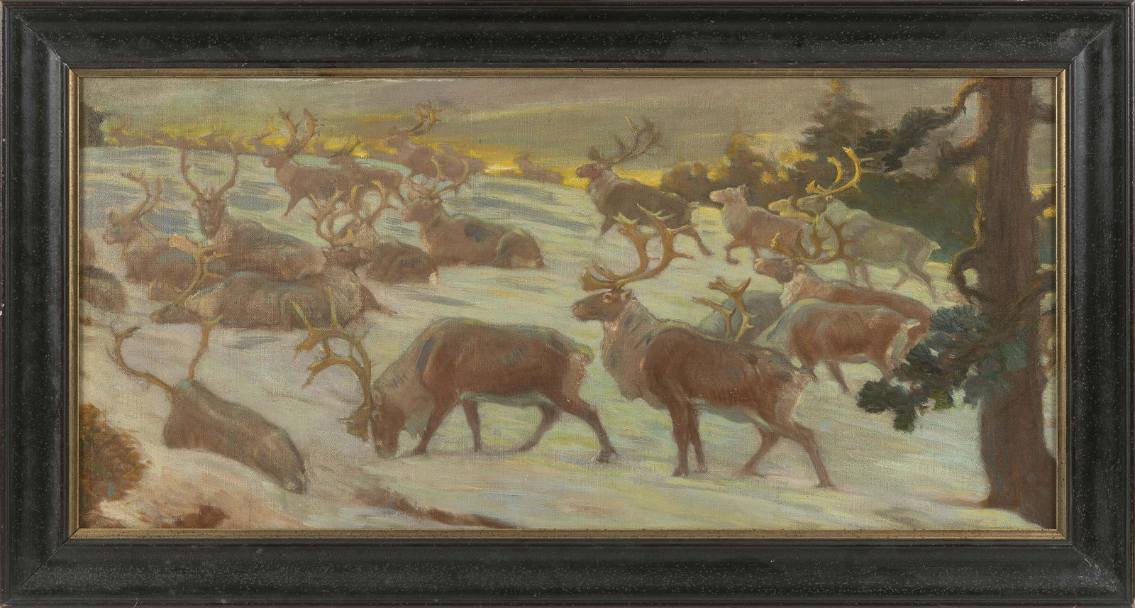 CHARLES ROBERT KNIGHT (New York, 1874-1953), Elk in (1 of 4)