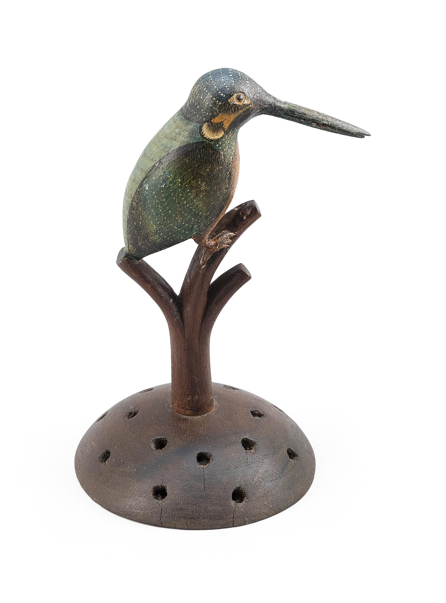 MINIATURE KINGFISHER Early 20th Century Height 7” (1 of 5)