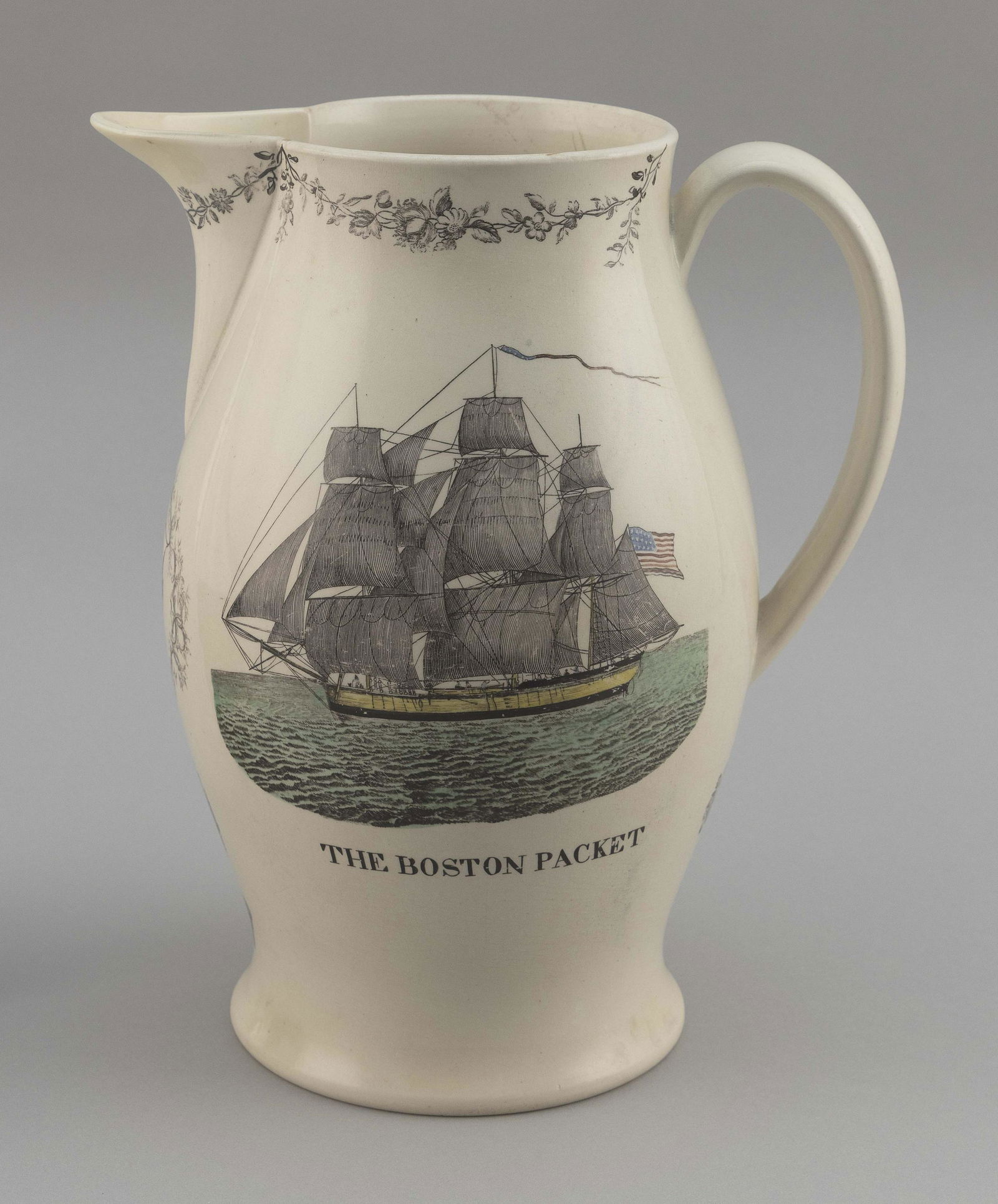 POLYCHROME LIVERPOOL JUG Late 18th/Early 19th Century (1 of 4)