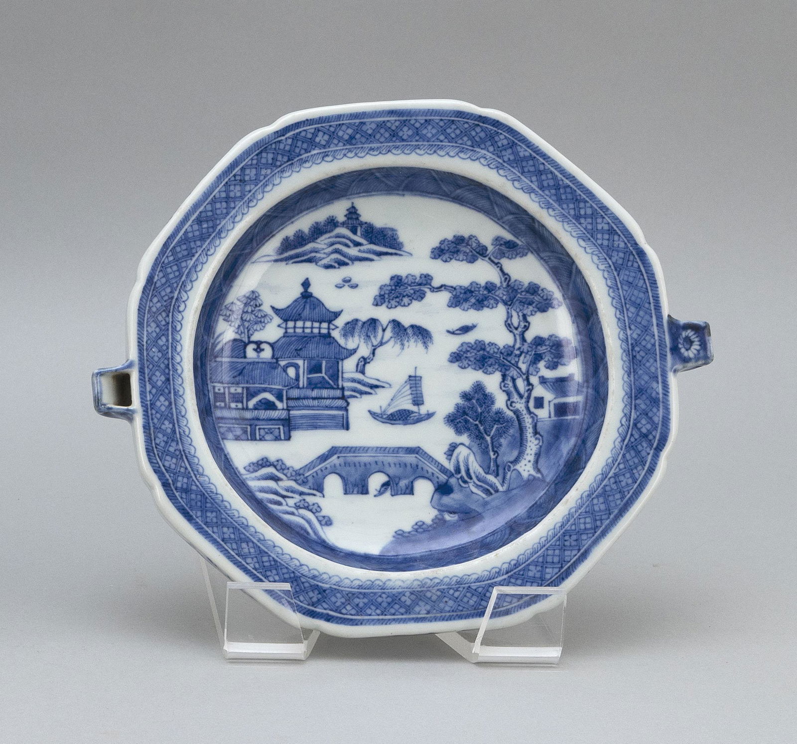 CHINESE EXPORT BLUE AND WHITE NANKING PORCELAIN HOT (1 of 2)
