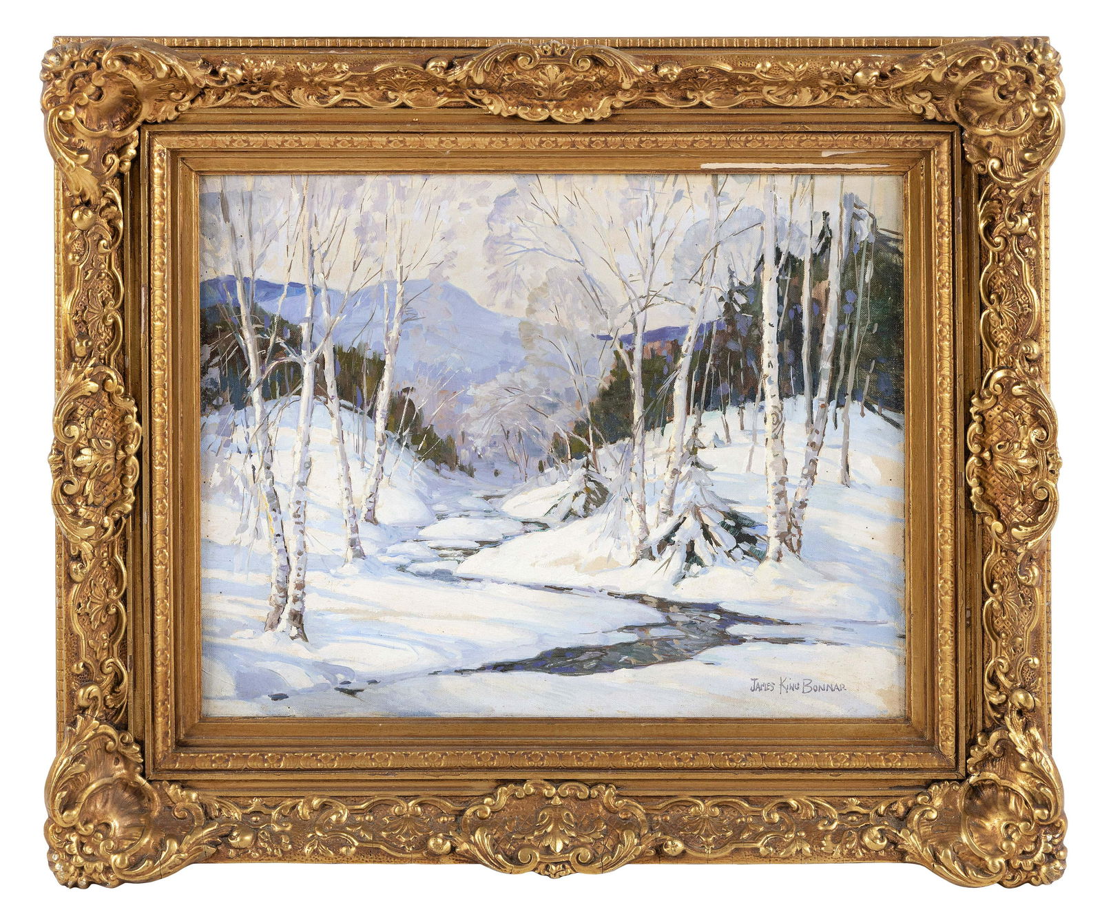 JAMES KING BONNAR (Massachusetts, 1885-1961), Winter (1 of 3)