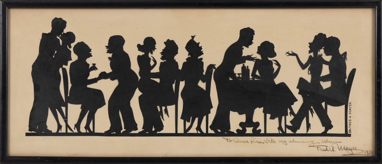 FRED A. MAYER (New York/Germany, Born 1904), Cut paper (1 of 2)