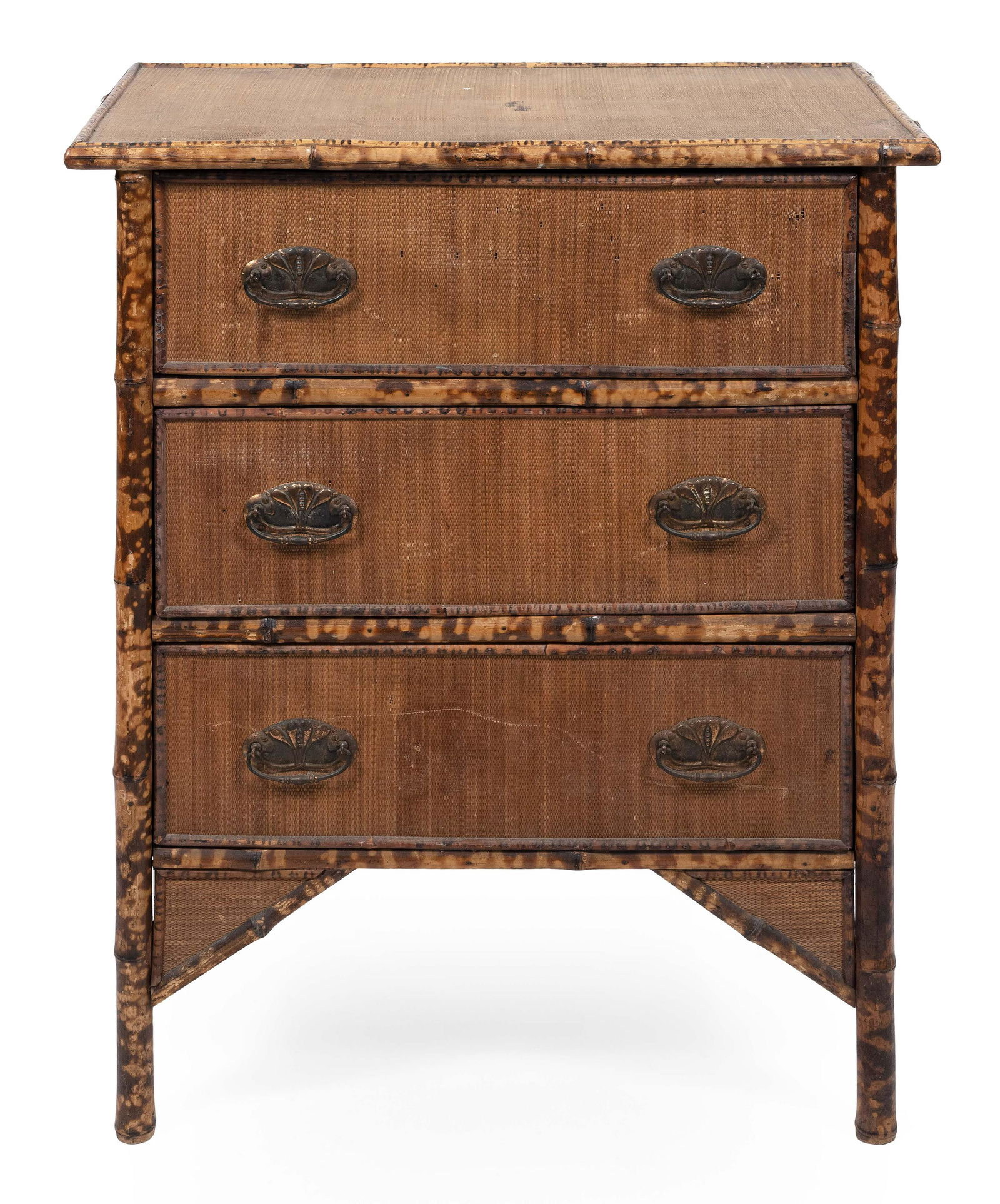 RATTAN CHEST Early 20th Century Height 35.75”. (1 of 1)