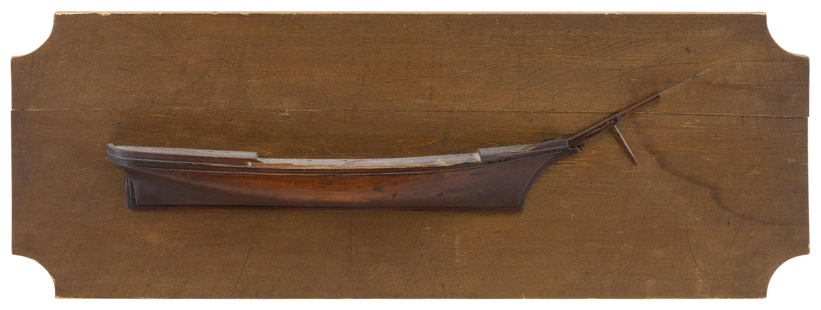 MOUNTED HALF HULL MODEL OF THE CALIFORNIA CLIPPER SHIP (1 of 2)