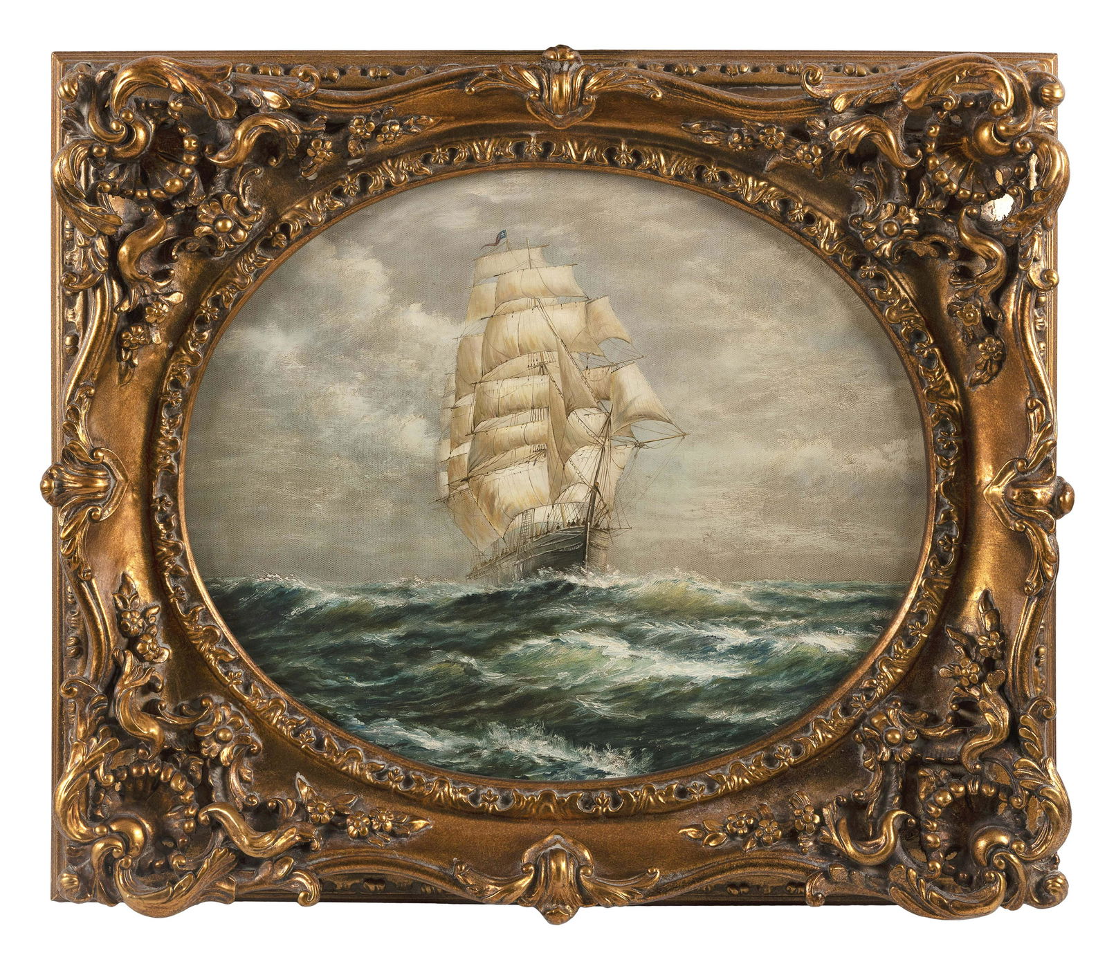 CONTEMPORARY SHIP PORTRAIT Hand-touched lithograph on (1 of 2)