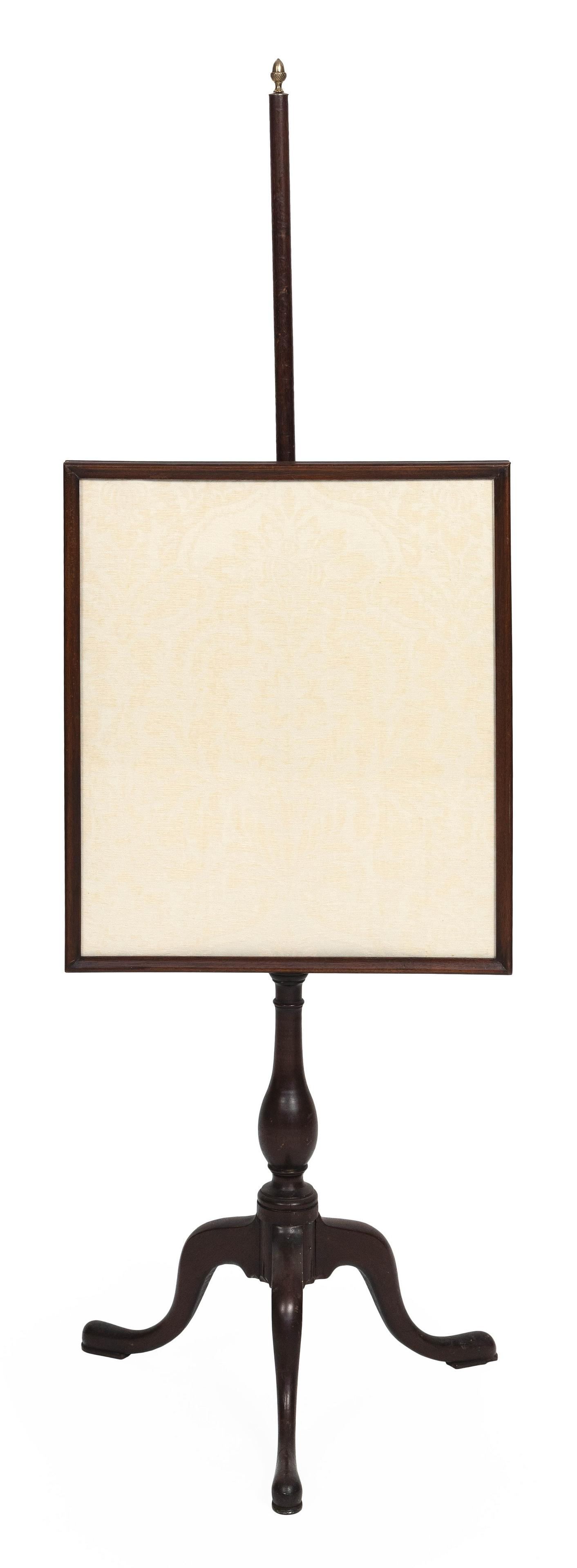 QUEEN ANNE POLE SCREEN 18th Century Height 56”. (1 of 1)