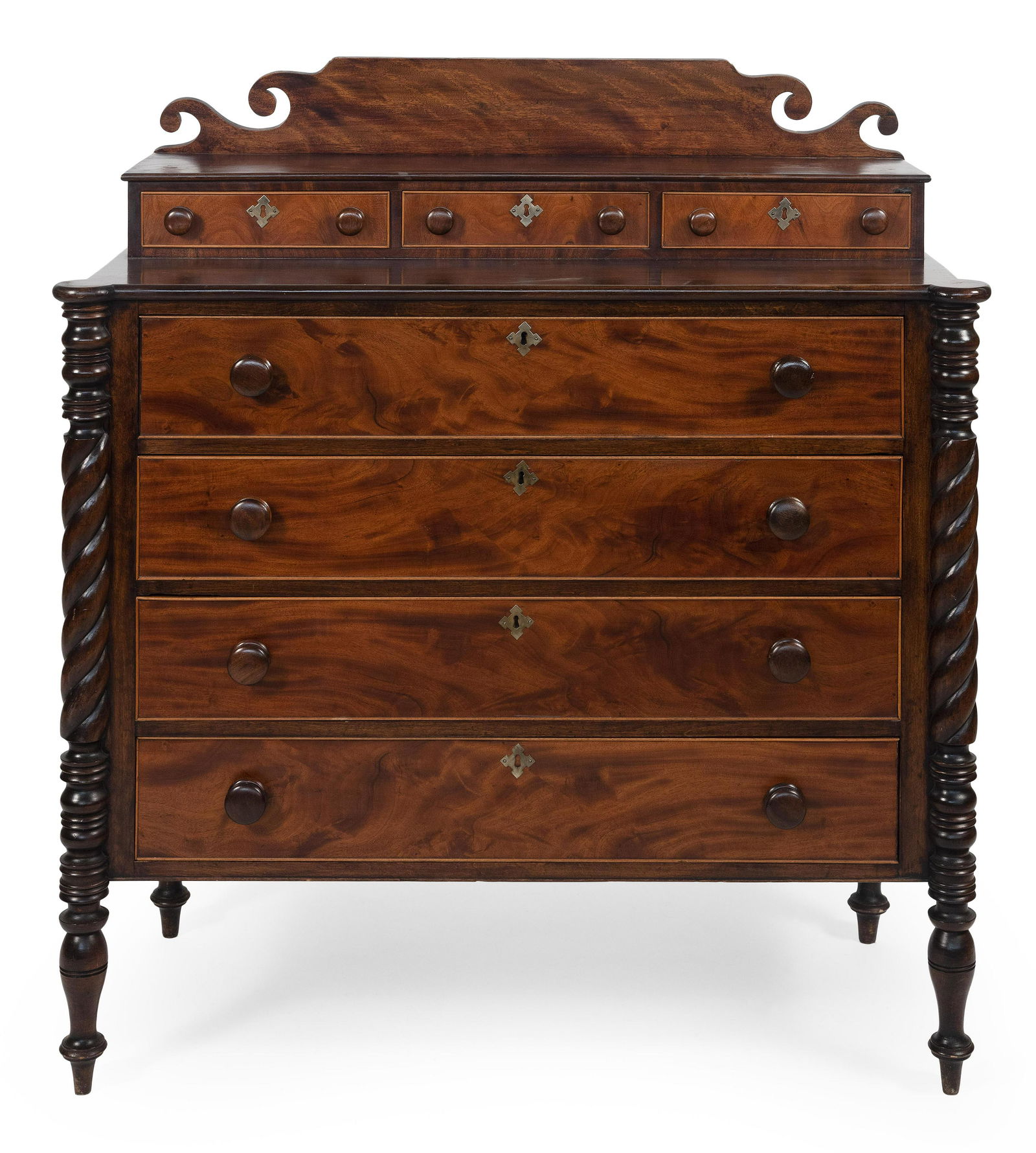 SHERATON CHEST Circa 1810 Height 49.5”. Width (1 of 1)