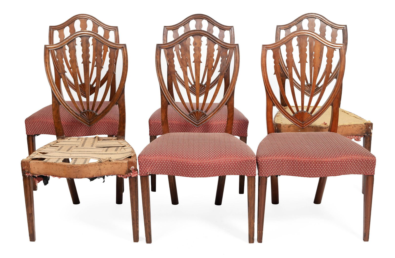SET OF SIX FEDERAL SIDE CHAIRS Maryland, Circa 1800 (1 of 1)