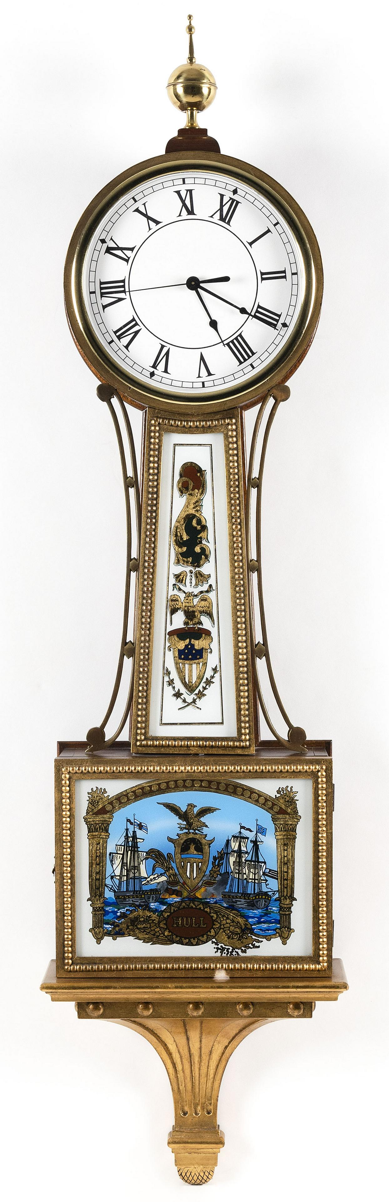 BANJO CLOCK Contemporary Height 44”. Width (1 of 1)