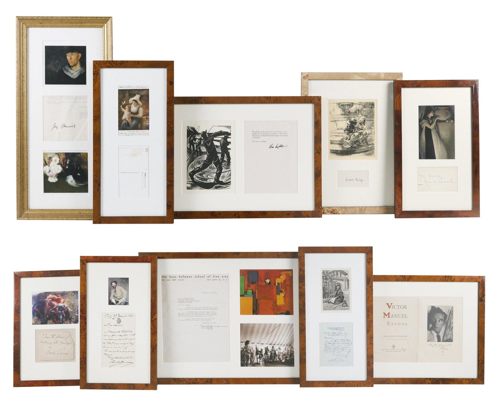 COLLECTION OF ARTIST'S AUTOGRAPHS, 20th Century (1 of 3)