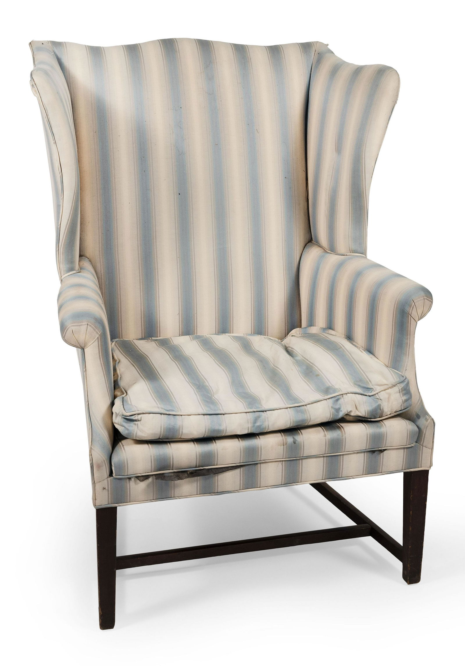 HEPPLEWHITE WING CHAIR New England, Circa 1800 Back (1 of 1)