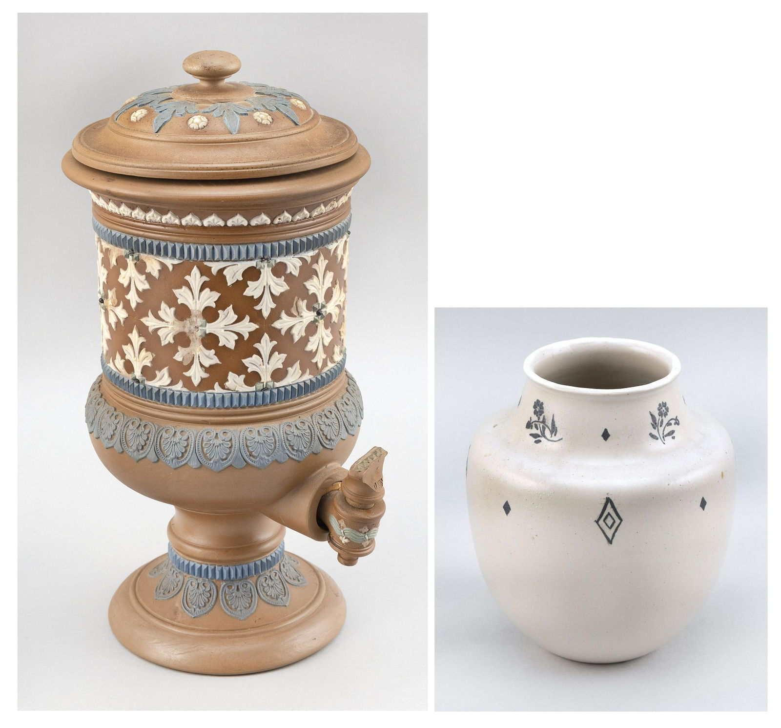 TWO PIECES OF DOULTON STONEWARE (1 of 6)