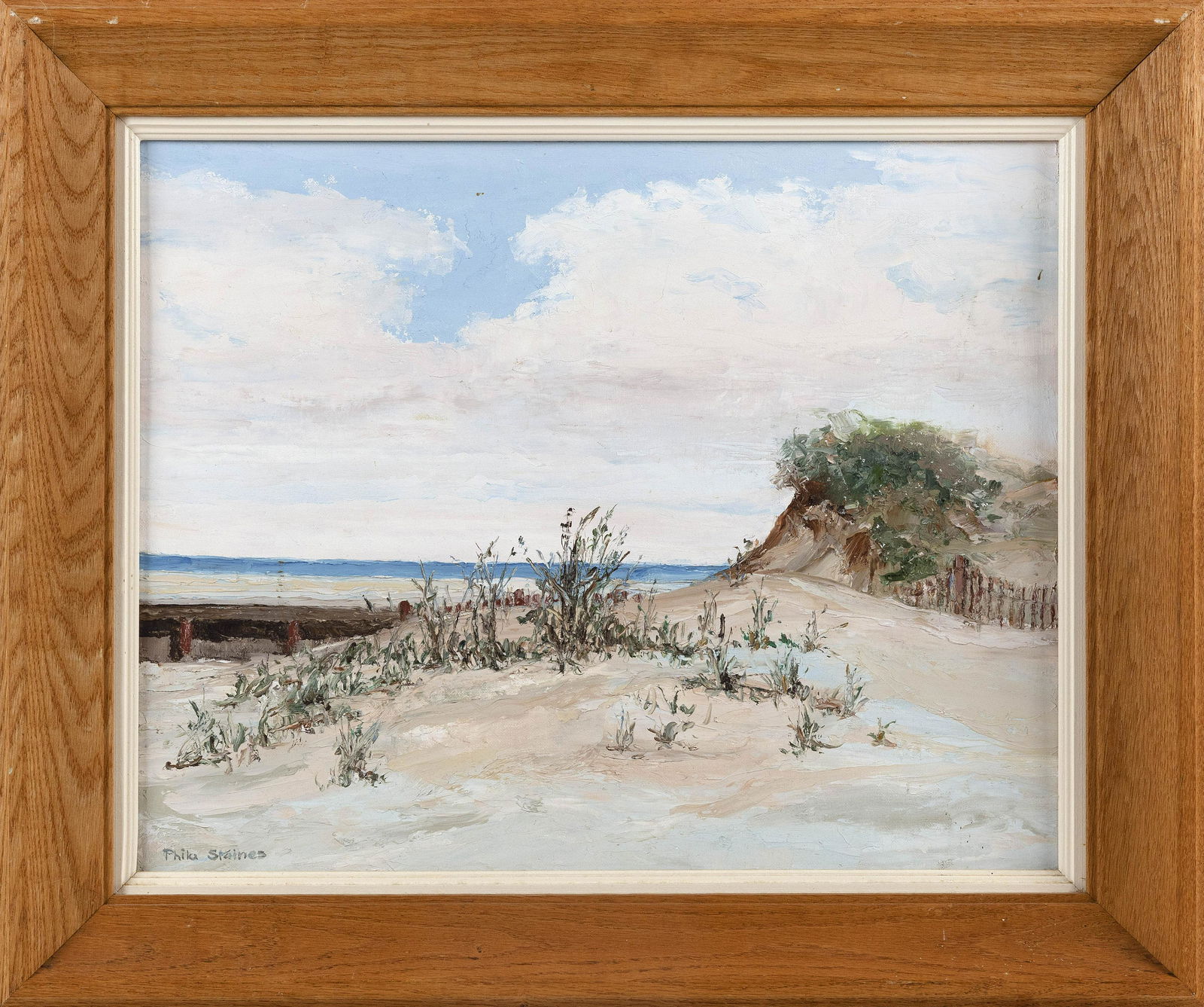 CAPE COD SCHOOL (20th Century,), Dune landscape., Oil (1 of 2)
