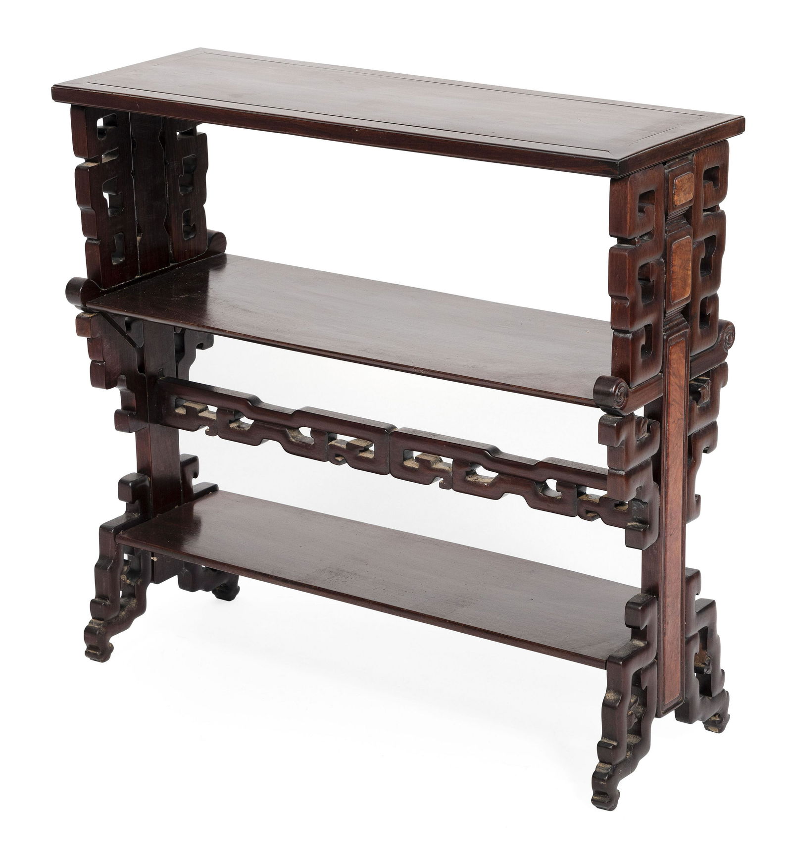 CHINESE ROSEWOOD BOOKSHELF Early 20th Century Height (1 of 1)