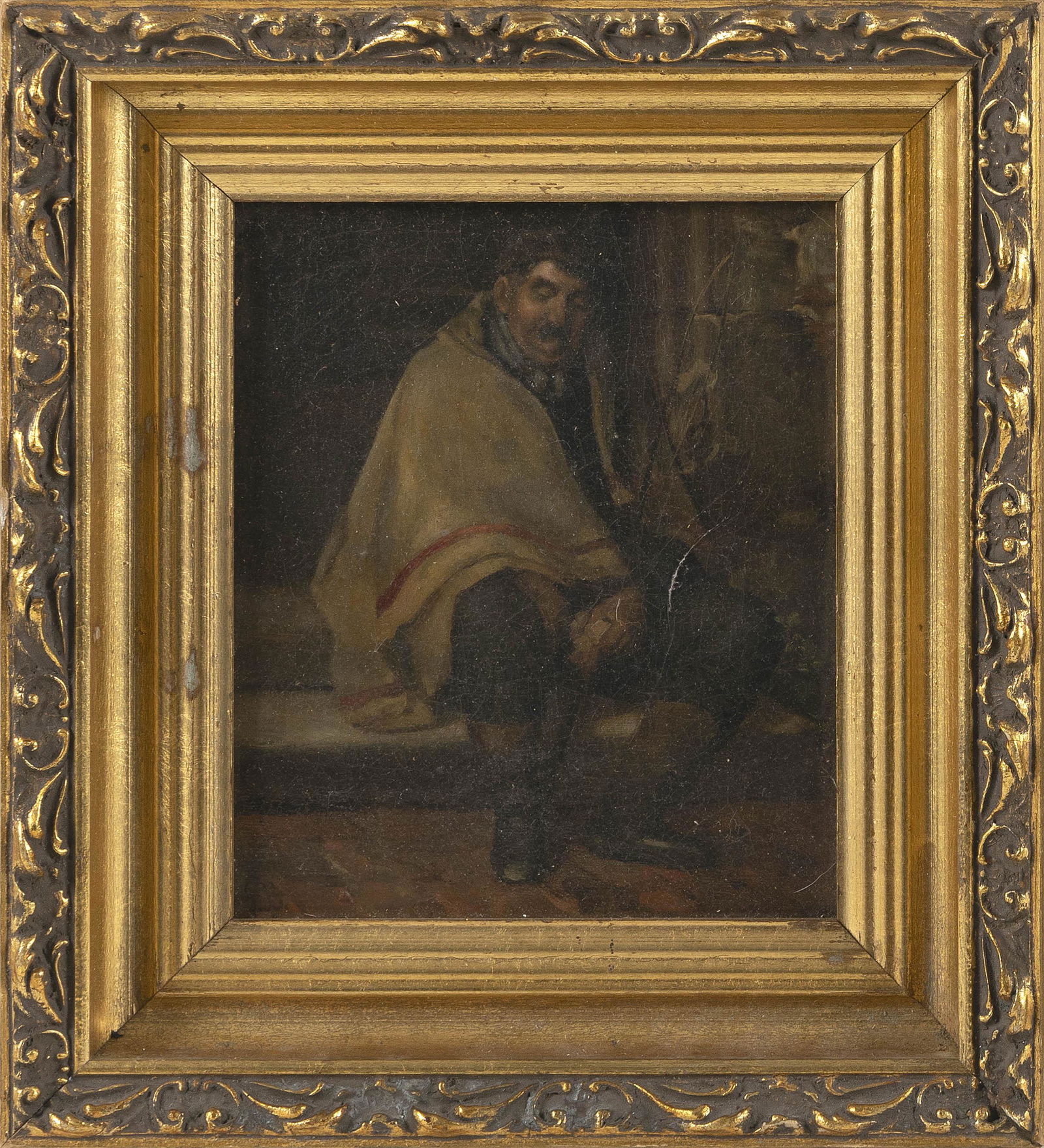 CONTINENTAL SCHOOL (Late 19th Century,), A seated man., (1 of 1)