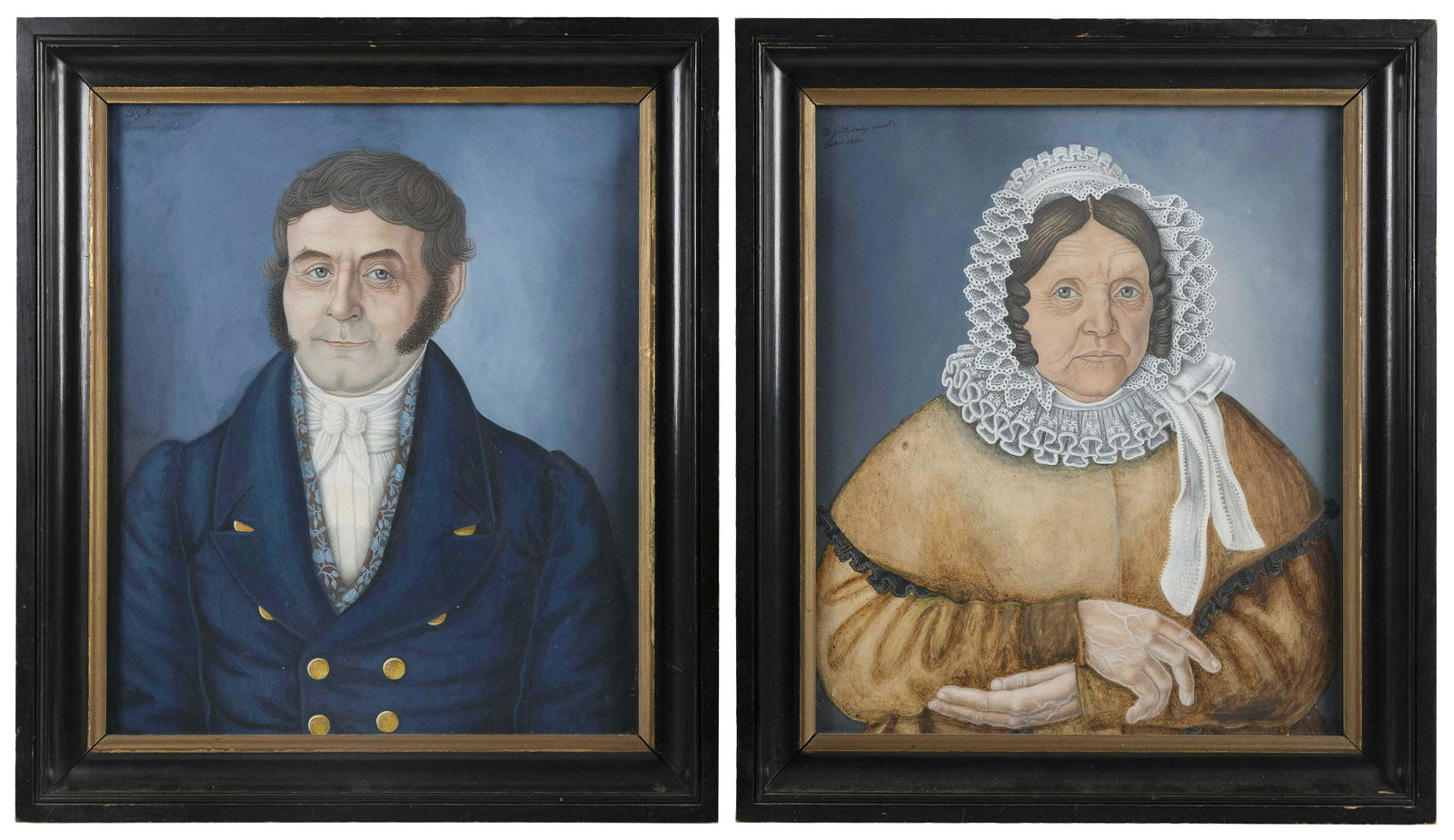 D.G. KONIG (Europe, Mid-19th Century), Pair of (1 of 2)