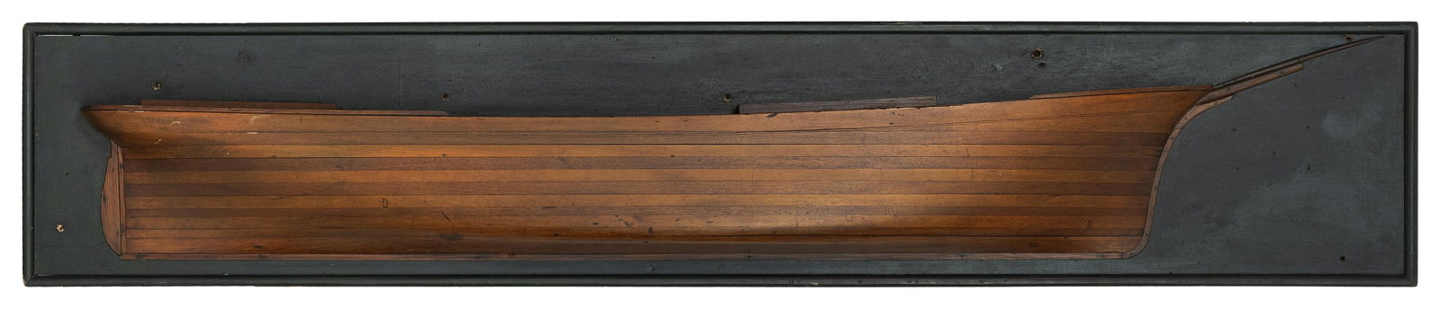 MOUNTED BUILDER'S HALF HULL MODEL OF THE DOWNEASTER (1 of 1)