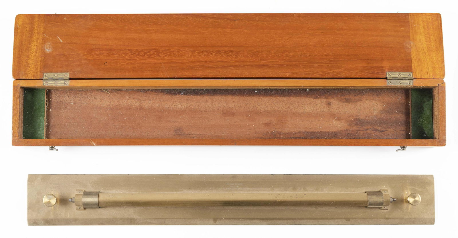 CASED BRASS ROLLING RULE BY THE HUGHES OWENS CO. LTD. (1 of 3)