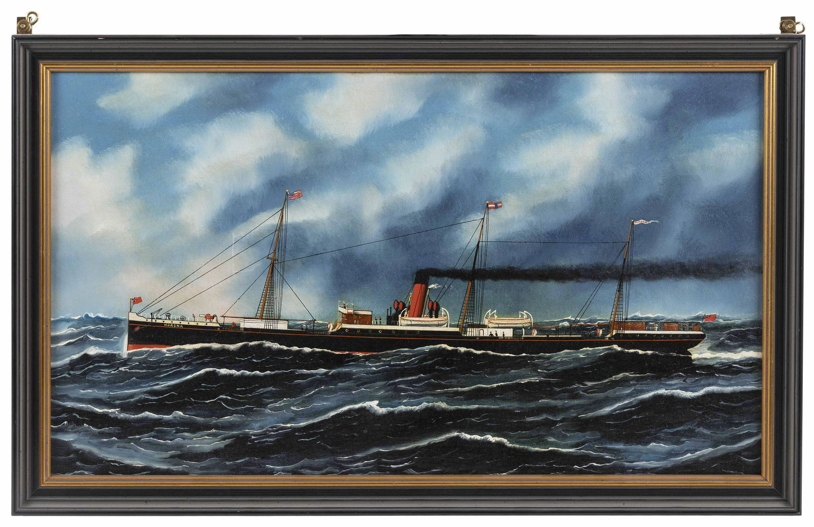 AMERICAN SCHOOL (Early 20th Century,), The steamer (1 of 2)