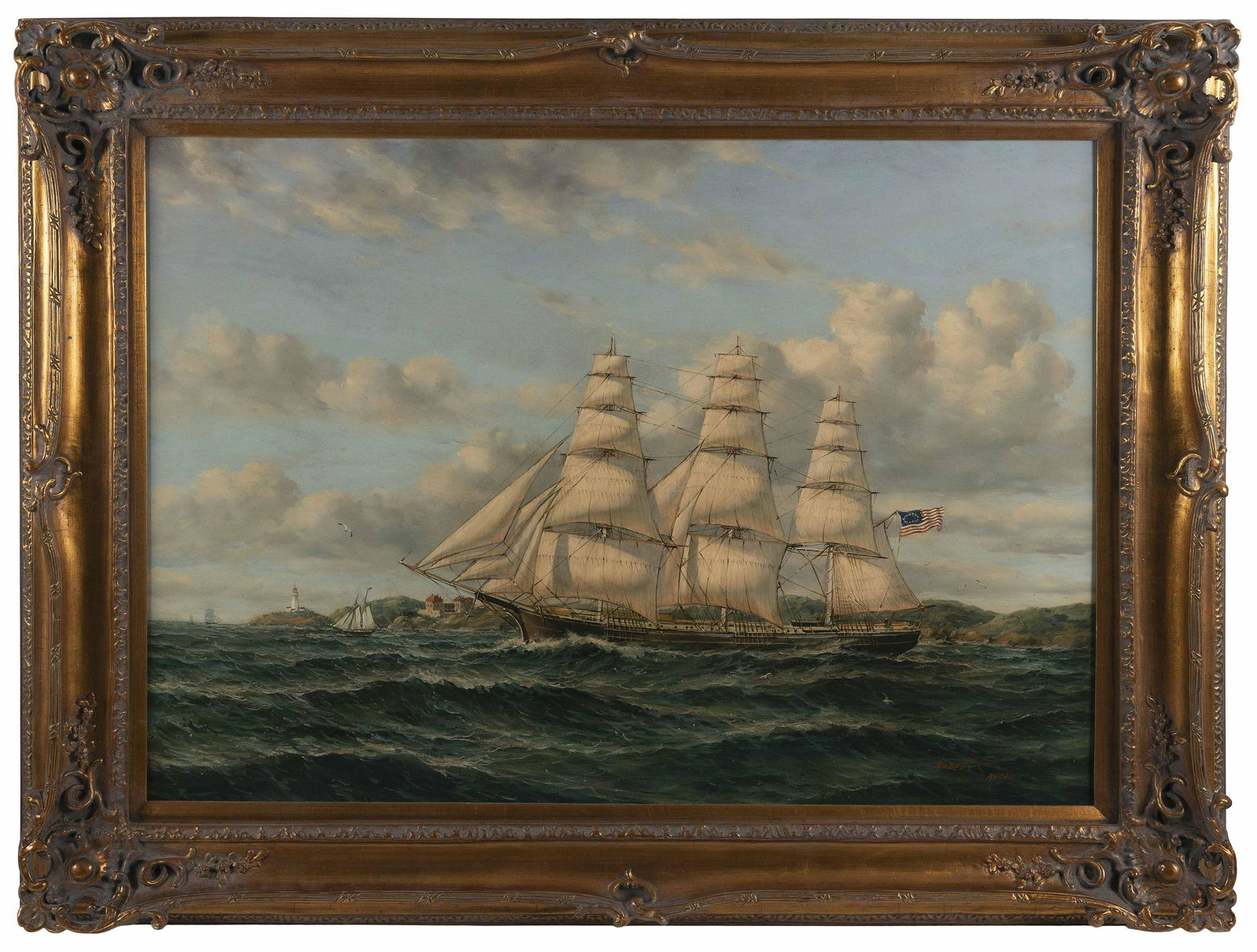 AMERICAN SCHOOL (Late 20th Century,), Portrait of an (1 of 2)