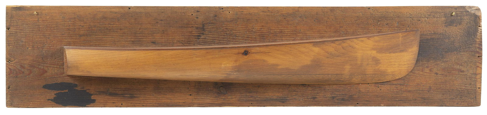 MOUNTED BUILDER’S HALF HULL MODEL OF A MOTOR (1 of 2)